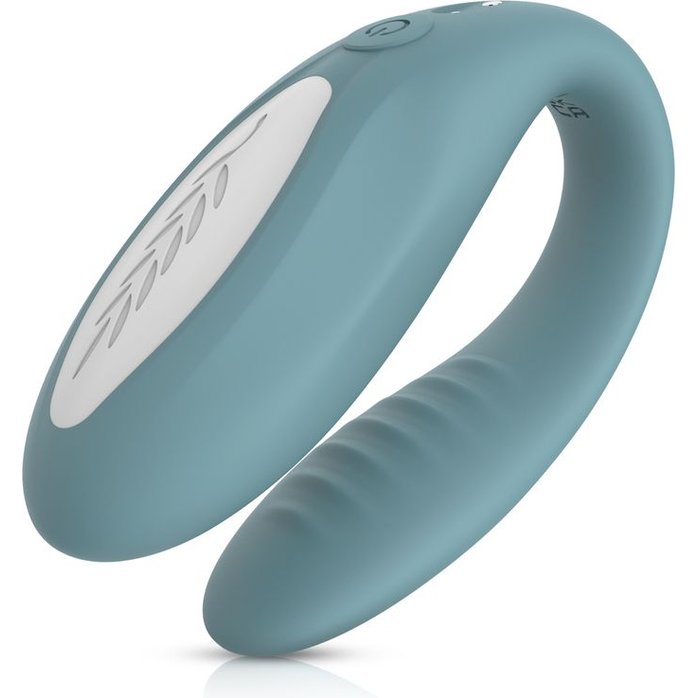 Голубой C-образный вибростимулятор для пар The Jasmine - Bloom. Фотография 7.