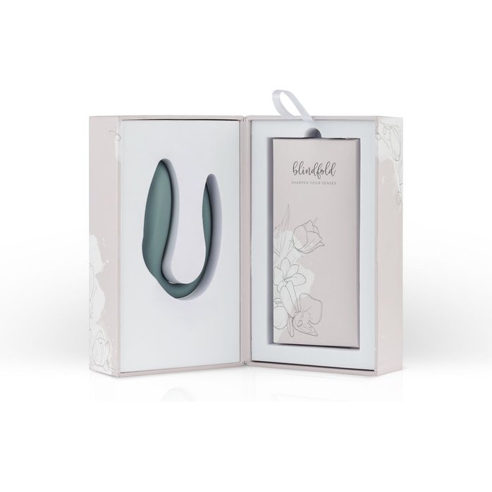 Голубой C-образный вибростимулятор для пар The Jasmine - Bloom. Фотография 10.