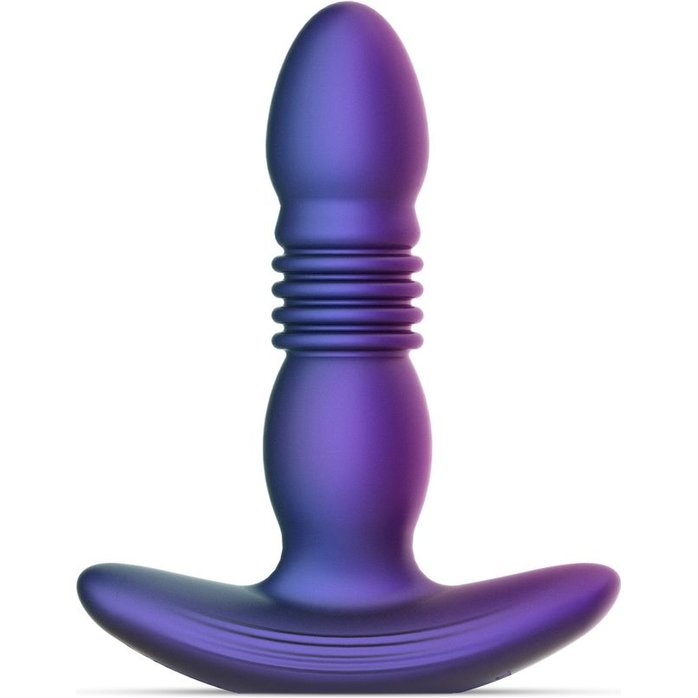 Фиолетовая анальная вибропробка с поступательными движениями Supernova - Hueman. Фотография 3.