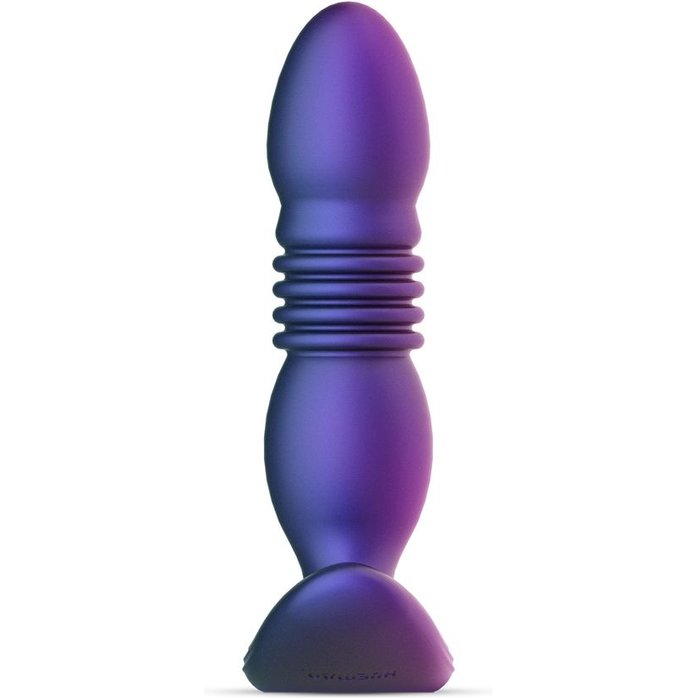 Фиолетовая анальная вибропробка с поступательными движениями Supernova - Hueman. Фотография 4.