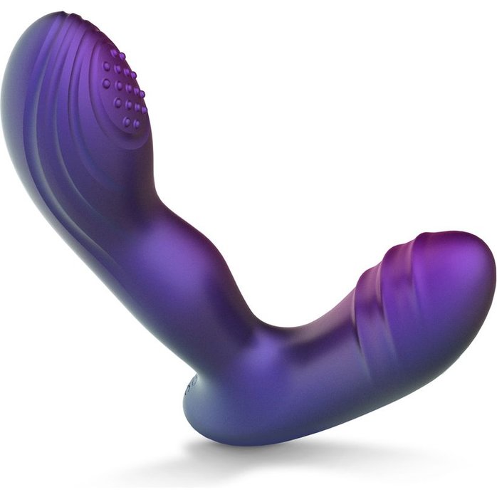 Фиолетовый вибромассажер простаты и промежности Galaxy - Hueman. Фотография 7.