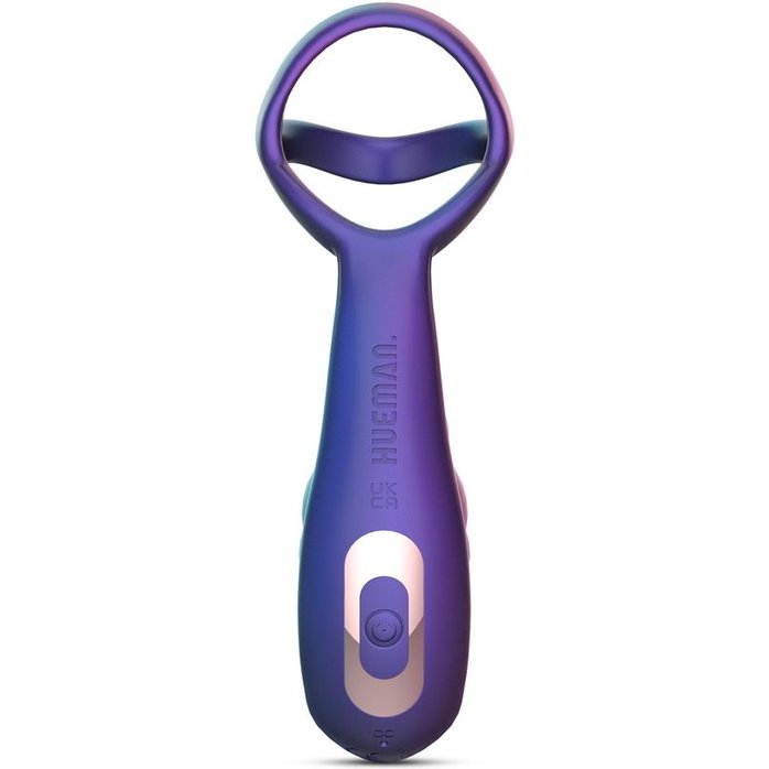 Фиолетовое эрекционное виброкольцо с анальной ёлочкой Stellar Force - Hueman. Фотография 5.