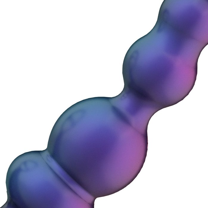 Фиолетовое эрекционное виброкольцо с анальной ёлочкой Stellar Force - Hueman. Фотография 7.