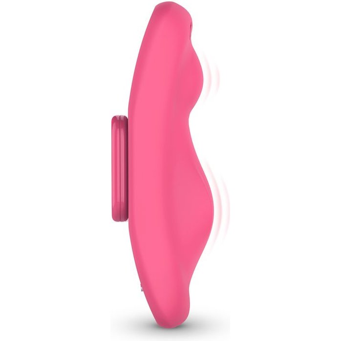 Розовый интерактивный вибростимулятор в трусики Zara - EasyConnect. Фотография 4.