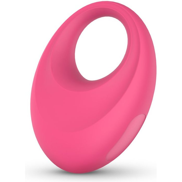 Розовое интерактивное эрекционное виброкольцо Leo - EasyConnect. Фотография 2.