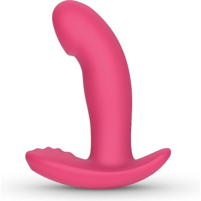 Розовый интерактивный вибромассажёр для ношения Ivy - 12,5 см - EasyConnect. Фотография 4.