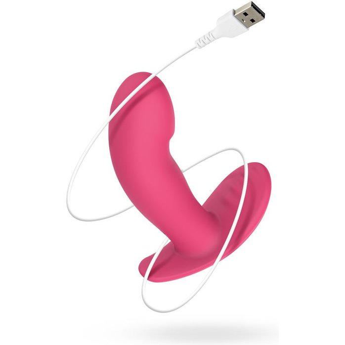 Розовый интерактивный вибромассажёр для ношения Ivy - 12,5 см - EasyConnect. Фотография 10.