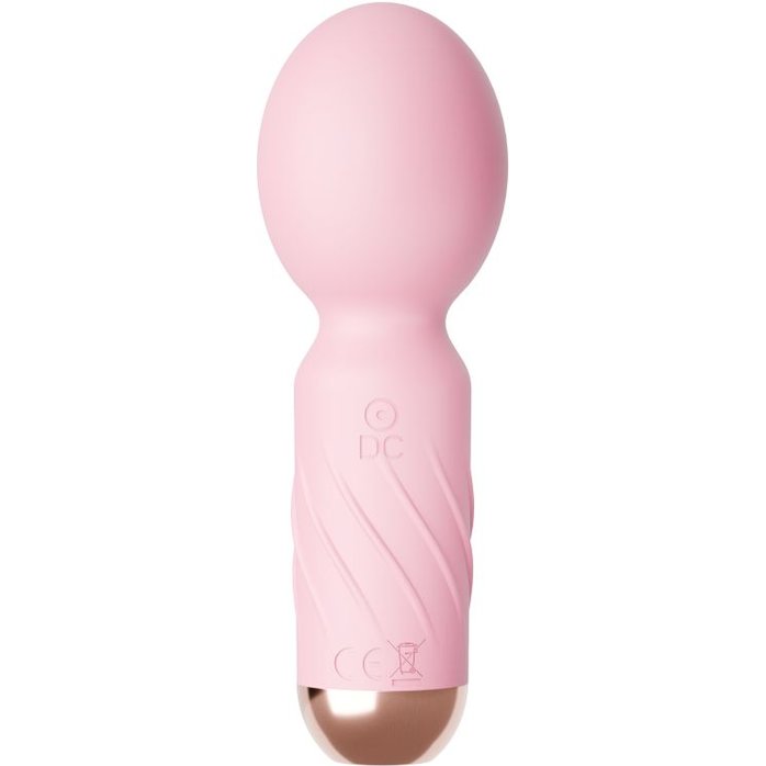 Нежно-розовый мини-вибратор Cute mini Wand. Фотография 2.