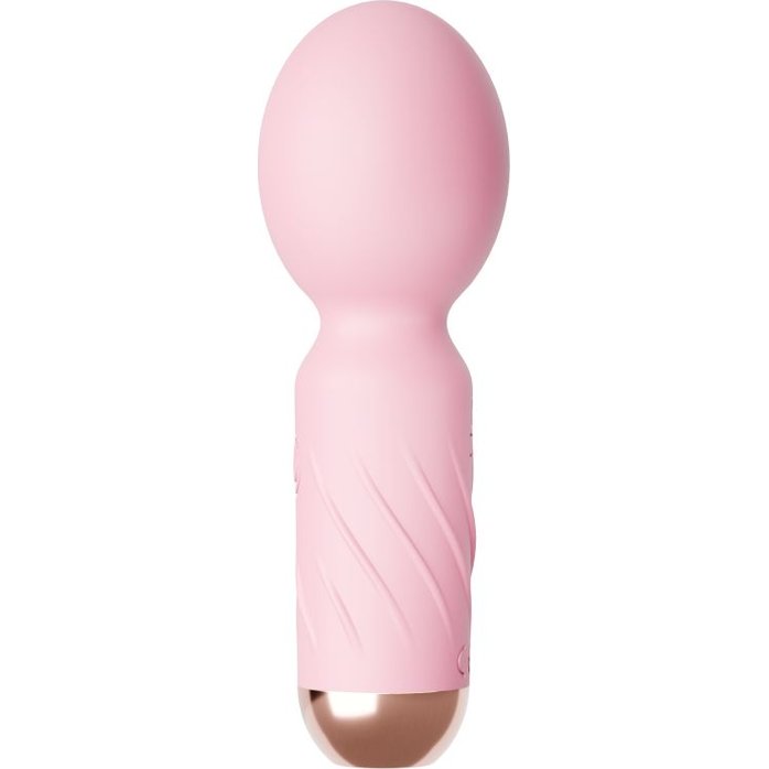 Нежно-розовый мини-вибратор Cute mini Wand. Фотография 4.