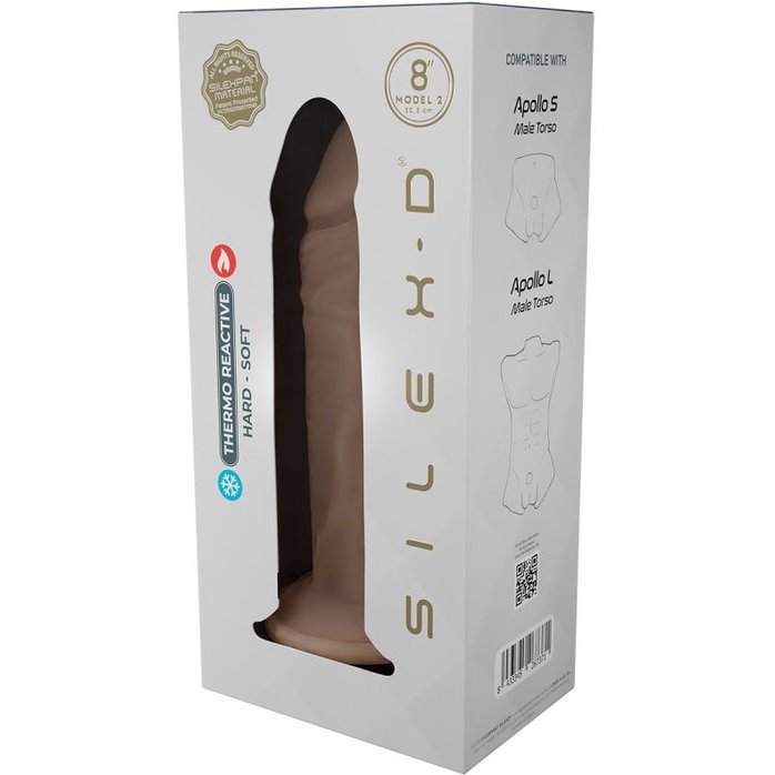 Телесный фаллоимитатор SILEXD Model 2 - 20,3 см - SILEXD. Фотография 5.