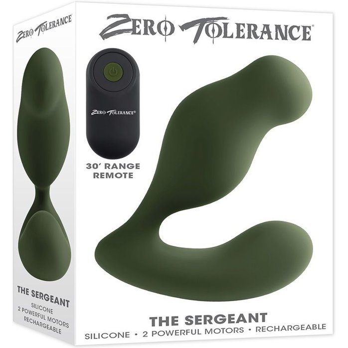 Вибромассажер простаты The Sergeant цвета хаки. Фотография 2.