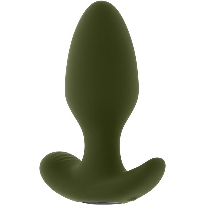 Анальная вибропробка The Colonel цвета хаки - 10,2 см. Фотография 6.