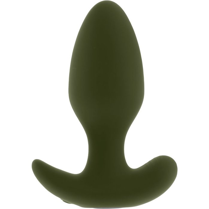 Анальная вибропробка The Colonel цвета хаки - 10,2 см