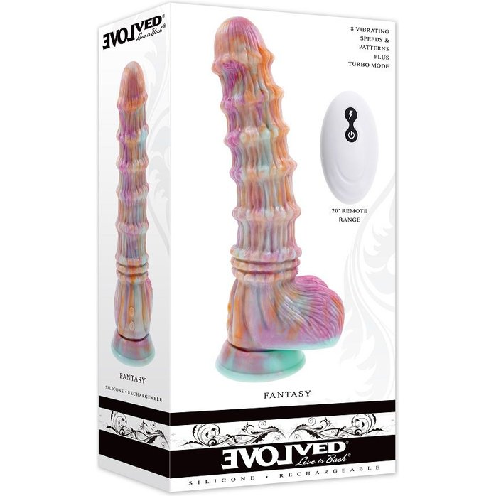 Фантазийный вибратор на присоске Fantasy - 27,6 см. Фотография 2.