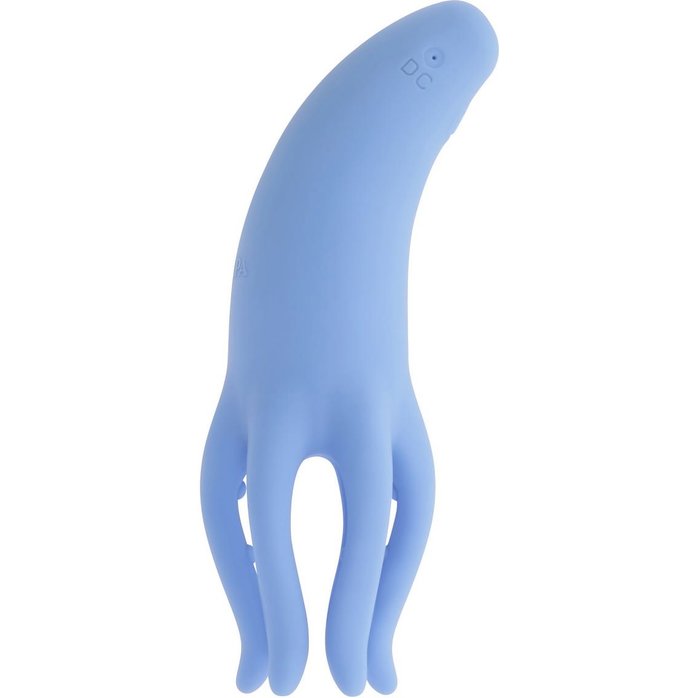 Голубой вибромассажёр Tentacle Tickler. Фотография 5.
