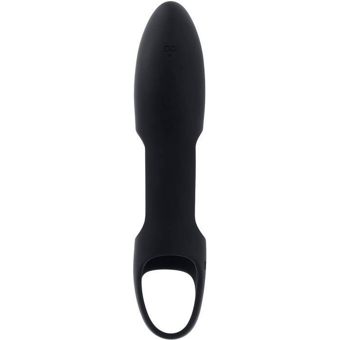 Черная насадка на пенис с вибрацией Nautilus. Фотография 5.