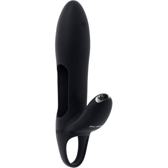 Черная насадка на пенис с вибрацией Nautilus. Фотография 7.