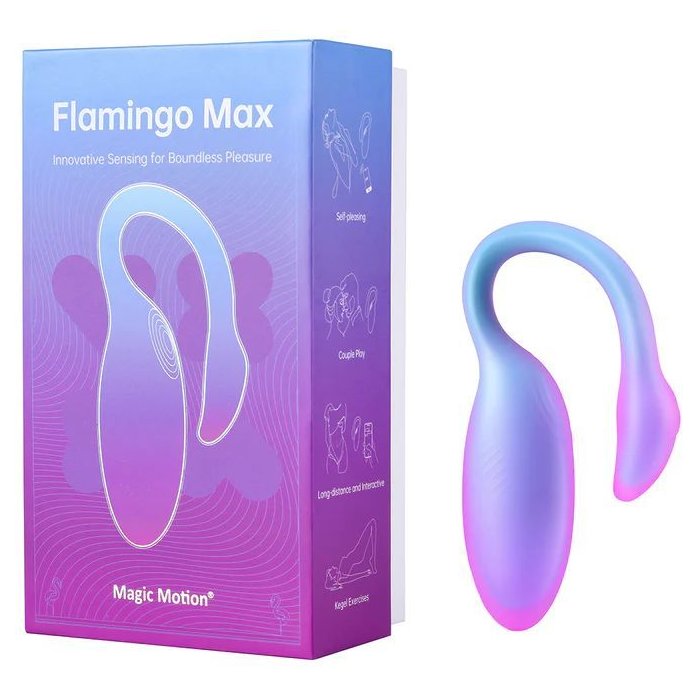 Голубой вибратор Flamingo Max