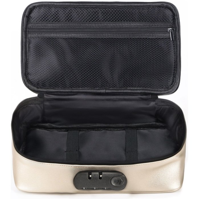 Золотистая сумочка для хранения игрушек Discreet Box. Фотография 2.