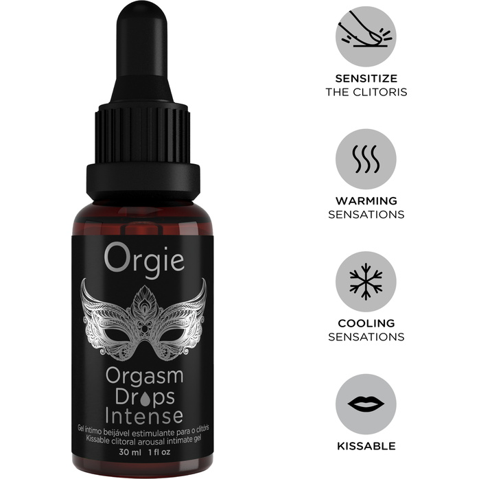 Набор Orgie Orgasmic Bullet: вибропуля и возбуждающий гель Orgasm Drops Intense. Фотография 3.
