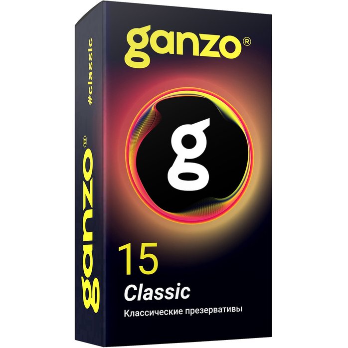 Классические презервативы с обильной смазкой Ganzo Classic - 15 шт