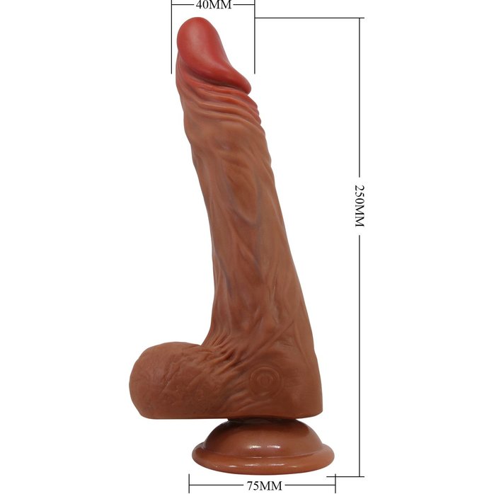 Реалистичный вибратор с ротацией Calisto - 25 см. Фотография 7.