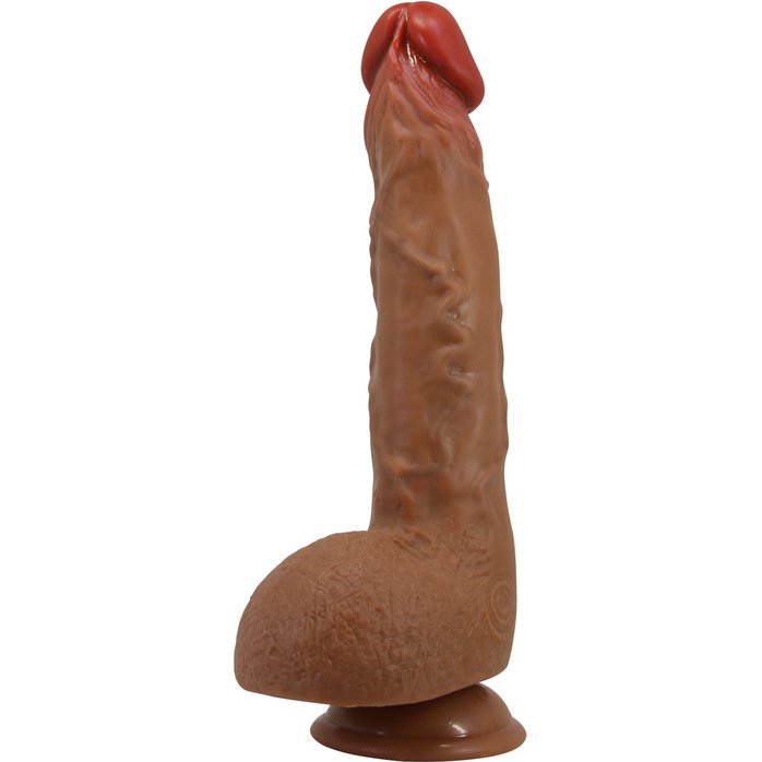 Реалистичный вибратор с ротацией Wilks - 25 см