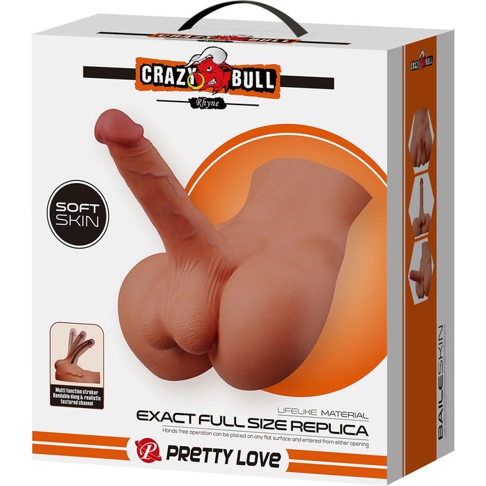 Мужской полуторс Rhyne с членом и анальным тоннелем - Crazy Bull. Фотография 2.