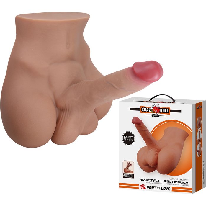 Мужской полуторс Rhyne с членом и анальным тоннелем - Crazy Bull. Фотография 3.