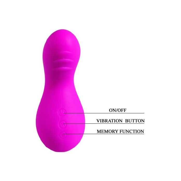 Лиловый клиторальный вибратор Gourd - Pretty Love. Фотография 11.