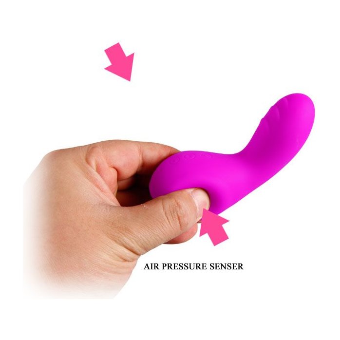 Лиловый клиторальный вибратор Gourd - Pretty Love. Фотография 9.