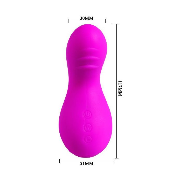 Лиловый клиторальный вибратор Gourd - Pretty Love. Фотография 10.