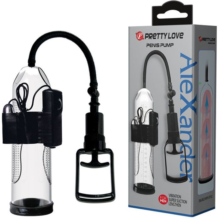 Прозрачная вакуумная помпа с вибрацией AleXander - Pretty Love. Фотография 2.