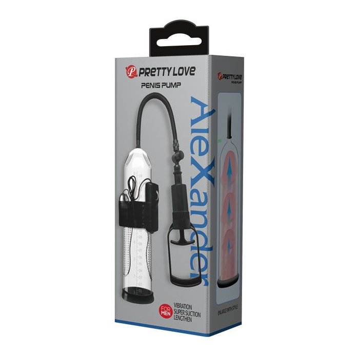 Прозрачная вакуумная помпа с вибрацией AleXander - Pretty Love. Фотография 3.