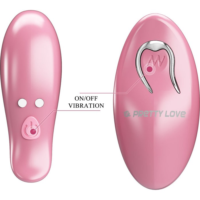 Розовые вибромассажеры для сосков с пультом ДУ Cayley - Pretty Love. Фотография 7.