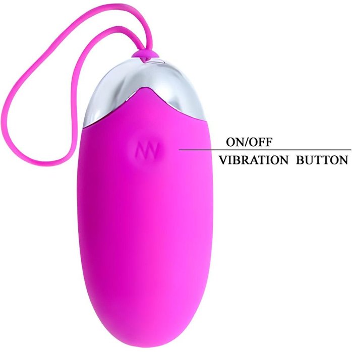 Лловое перезаряжаемое виброяйцо с пультом ДУ - Pretty Love. Фотография 3.