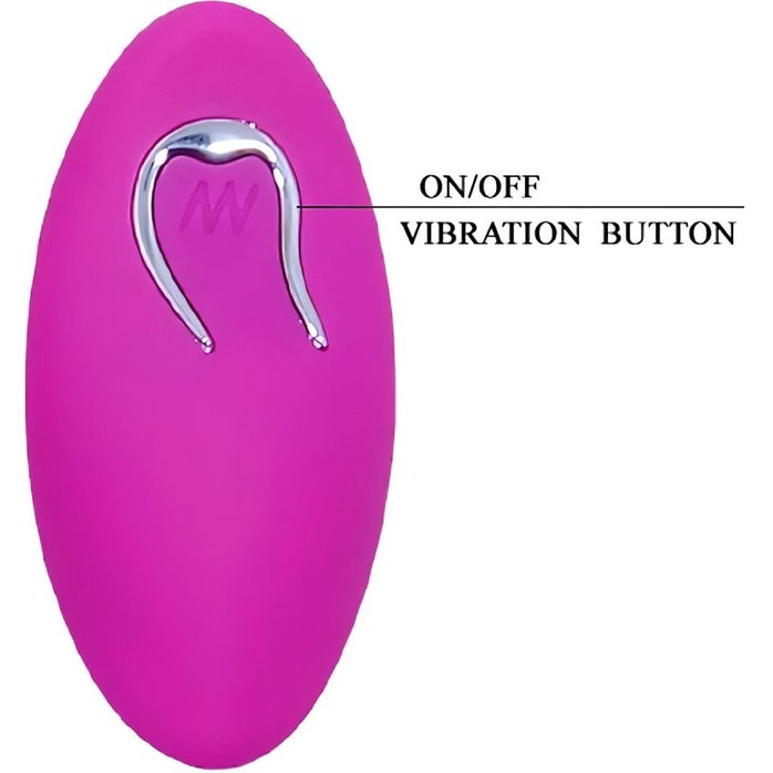 Лловое перезаряжаемое виброяйцо с пультом ДУ - Pretty Love. Фотография 4.