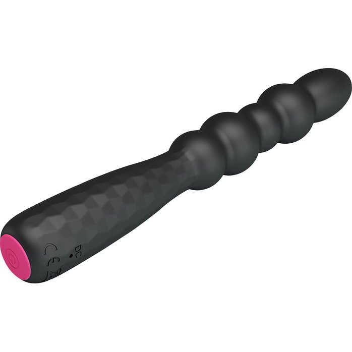 Черный гибкий анальный вибратор - 18,5 см - Mr.Play. Фотография 3.