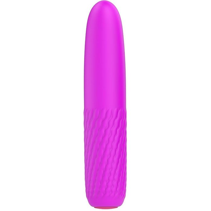 Лиловый перезаряжаемый вибратор с возвратно-поступательными движениями - 14,9 см