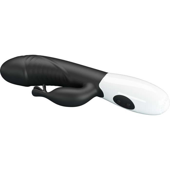 Черный вибратор-кролик Rasmussen - 19,8 см - Pretty Love. Фотография 6.