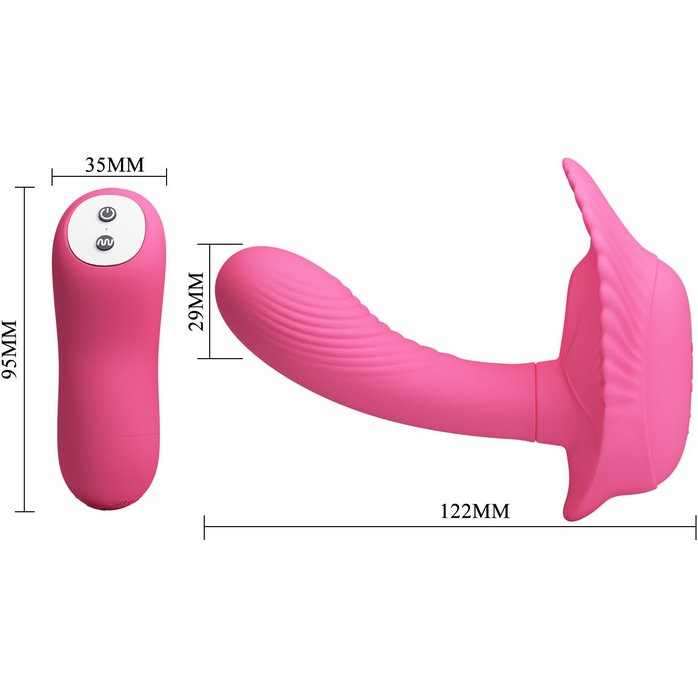 Розовая вагинальная пробка для G-стимуляции - Pretty Love. Фотография 5.