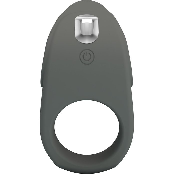 Серое эрекционное кольцо с вибростимуляцией клитора Alto. Фотография 3.