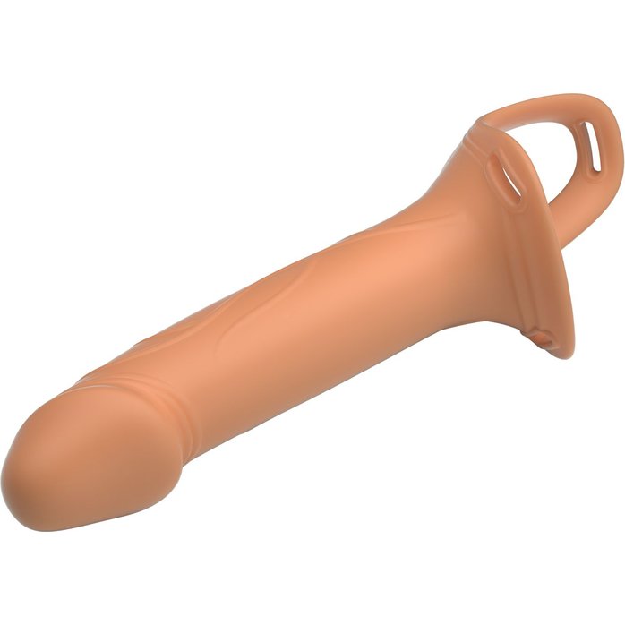 Телесный полый мужской страпон London - 16,8 см - Pretty Love. Фотография 7.