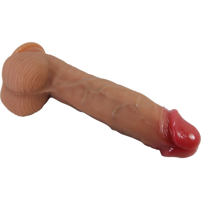 Телесный фаллоимитатор из жидкого силикона Orton - 23,5 см - Pretty Love. Фотография 5.