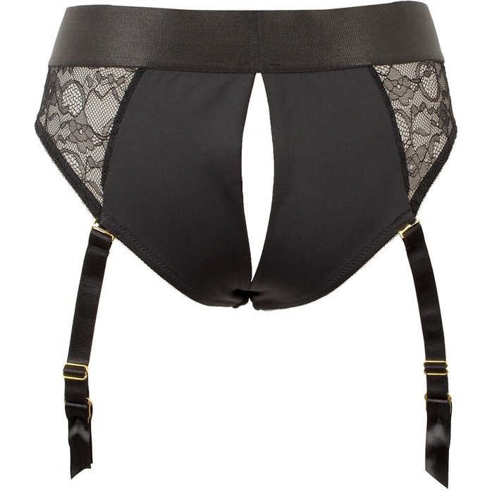 Черный женский страпон Strap-on Set: трусики и насадка - You2Toys. Фотография 3.