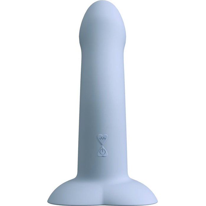 Голубой вибростимулятор на присоске Heart Guy - 17 см - You2Toys