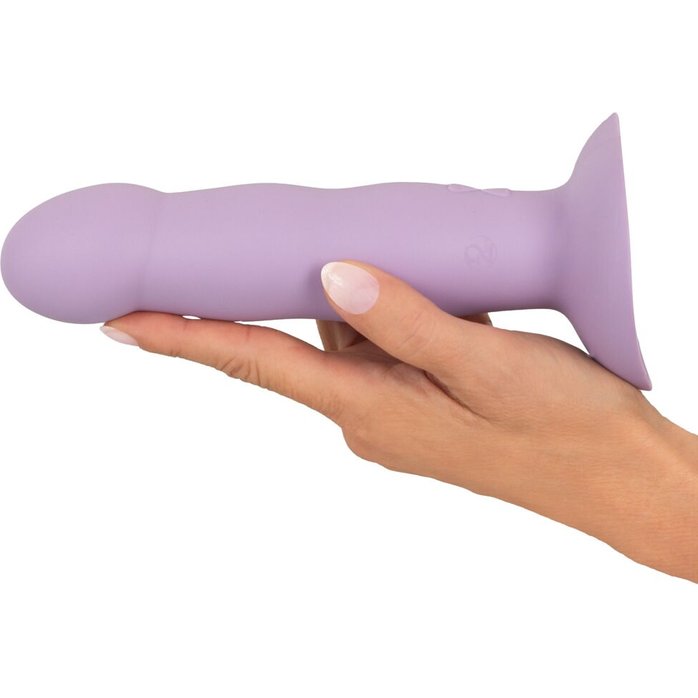 Сиреневый вибростимулятор на присоске Heart Guy - 19,5 см - You2Toys. Фотография 7.