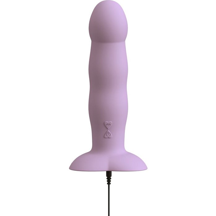 Сиреневый вибростимулятор на присоске Heart Guy - 19,5 см - You2Toys. Фотография 9.