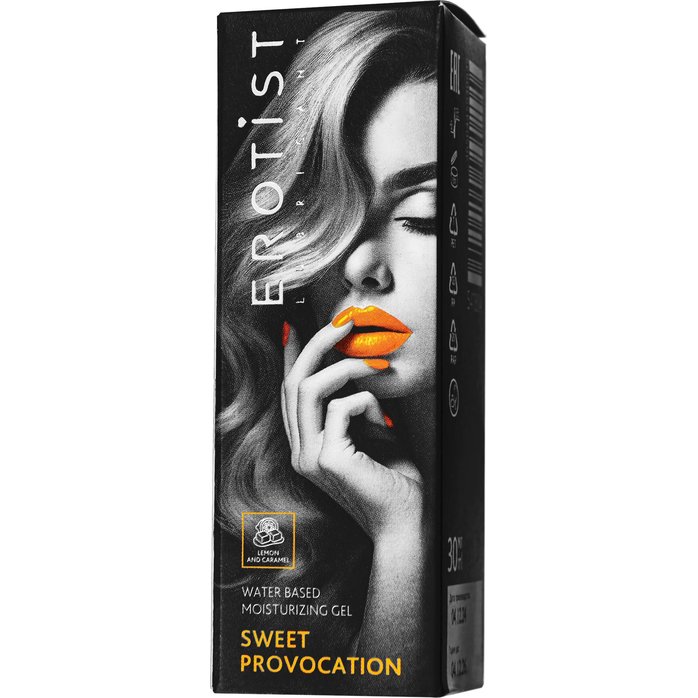 Съедобный гель Erotist Sweet Provocation Lemon And Caramel - 30 мл. Фотография 5.