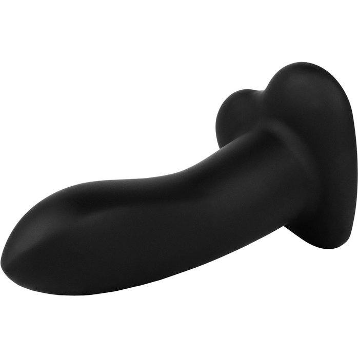 Черный нереалистичный дилдо Emotional Plus на присоске - 13 см - Flow. Фотография 3.